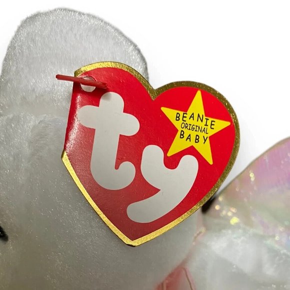 Ty Beanie Baby Halo the Angel Bear Retired 1998 PE Pellet - Picture 3 of 6